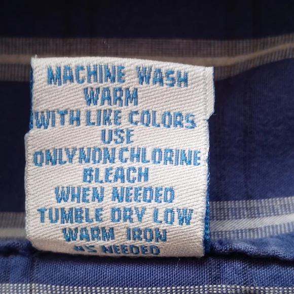 RADIUS BOYS BLUE GRAY BLACK PLAID LONG SLEEVE BUTTON DOWN SHIRT. SIZE S - Picture 3 of 11